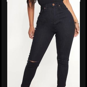 Shape Black Knee Rip Skinny Jean